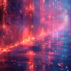 Obraz premium Electric Blue Futurism Background: Vibrant Technology-Inspired Abstract Art