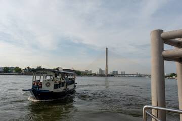 Bridge over the river with a pointy top and beautiful architecture watching over the city