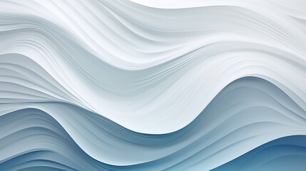 Photo the white canvas depicts majestic waves of blue