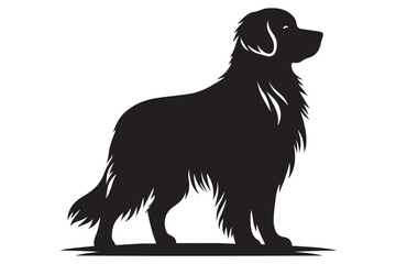 Dog silhouette vector illustration