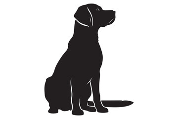 Dog silhouette vector illustration