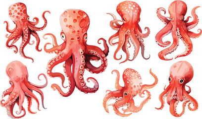 octopus clipart vector for graphic resources   © dian's
