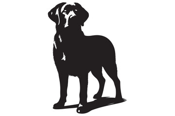Dog silhouette vector illustration