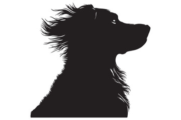 Dog silhouette vector illustration