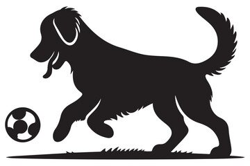 Dog silhouette vector illustration