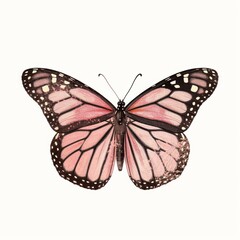 Fototapeta premium Artistic illustration of beautiful butterfly
