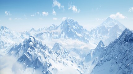 Snow Has Accumulated Distant Mountain