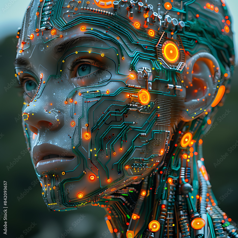 Poster empowered non-binary identity: circuitry masterpiece
