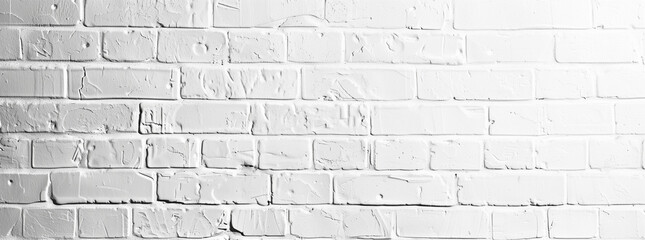 Minimalist White Brick Wall Texture