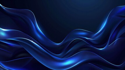 Obraz premium A blue wave with a lot of sparkles