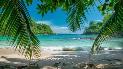 Tropical Beach with Crystal Clear Water