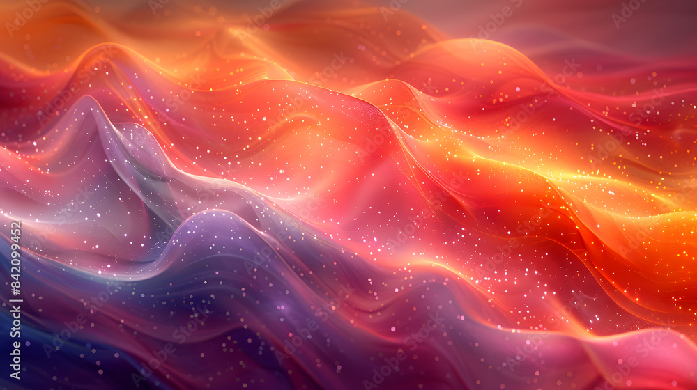 Poster harmonious tech fusion: abstract canvas