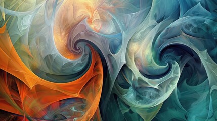 Obraz premium Abstract Painting Fractal Art for Graphic Design