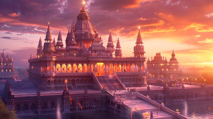 Obraz premium the famous buddha temple in bangkok, thailand.