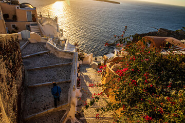 Oia Santorini, Greece at Sunset