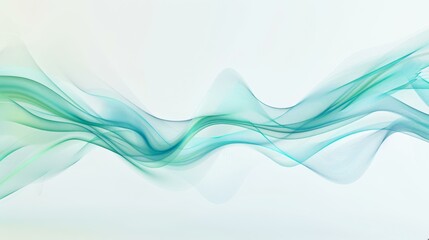 Fototapeta premium Abstract Blue and Green Wave Background, Modern Design Concept for Businesses, Professional Presentations, Marketing and Webdesign