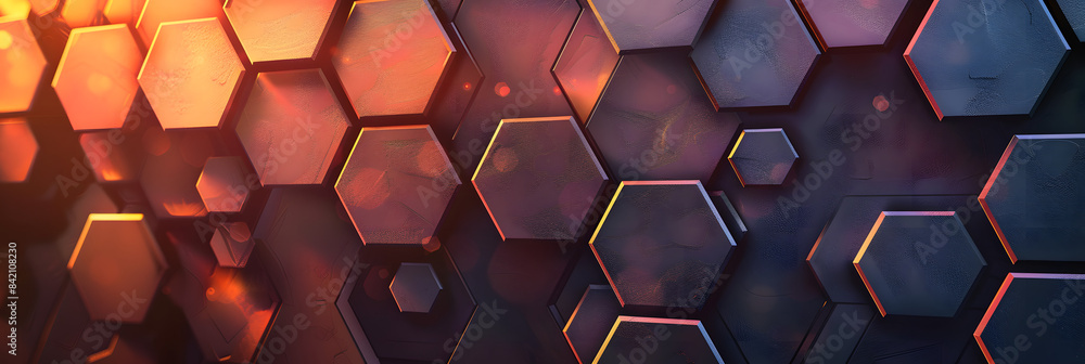 Poster abstract background with hexagon pattern. high quality vector design for web site banner. magazine c