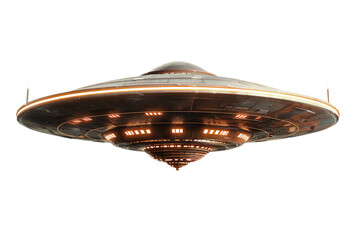 A PNG image features a UFO (Unidentified Flying Object) ship