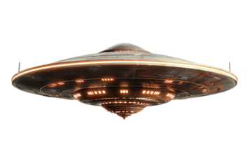 A PNG image features a UFO (Unidentified Flying Object) ship