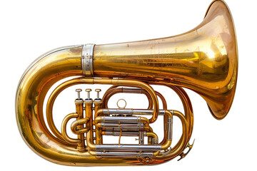 Naklejka premium PNG image of a tuba euphonium horn
