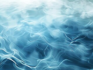 Gentle swirls of blue smoke create an abstract pattern, capturing the fluid motion and ethereal quality of the smoke.

