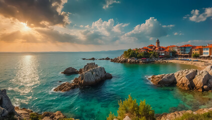 Stunning Sozopol Bulgaria scene