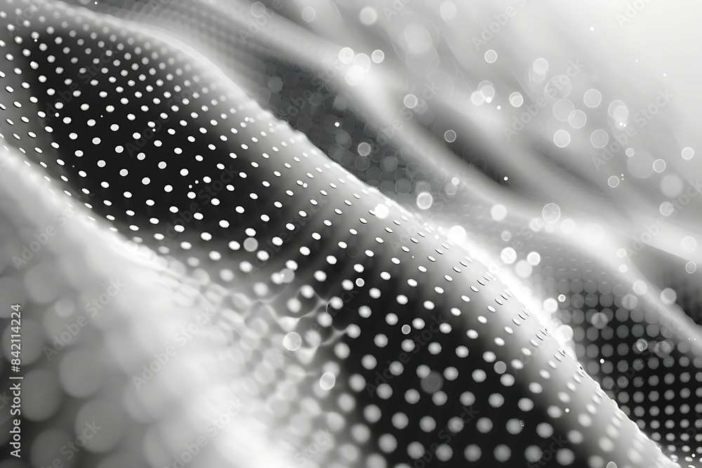 Aufkleber 3d rendering of abstract technology digital background with bokeh effect