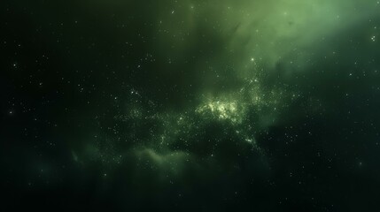 Obraz premium Stunning Green Nebula in Deep Space, Astronomy and Science Background