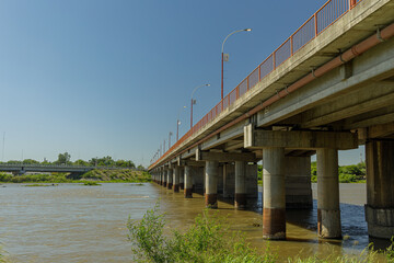Bridge over the Dulce River in Termas de Rio Hondo, Santiago del Estero.