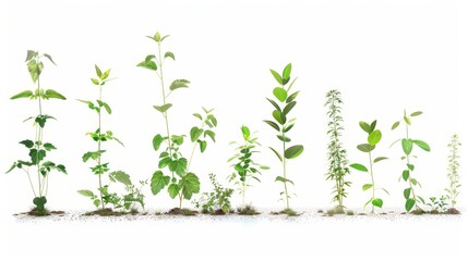 Obraz premium From Seedling to Splendor A Visual Journey of Growth and Maturity in Nature