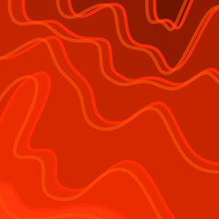 Irregular wavy red lines going across background with different shades of red