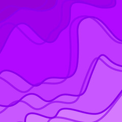 Irregular wavy purple lines going across background with different shades of purple