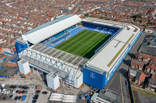 Everton Football Club, Goodison Park Aerial Image. 7th September 2022