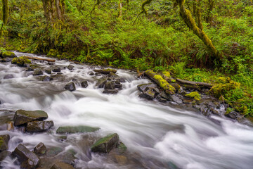Bridal Veil Waterfalls and stream