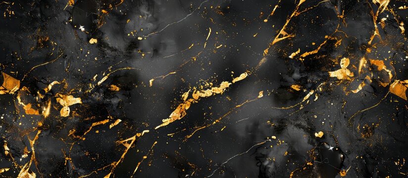 Luxury black gold marble texture background design.