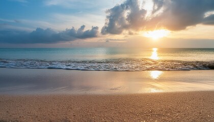 sea sand sky closeup sunset colors clouds horizon sea water surface background banner inspire nature landscape coast beautiful wonderful tropical island paradise beach sunrise summer vacation