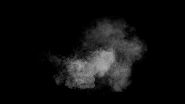 Steam jet blast or smoke puff under pressure, two versions included, 4k 24p 