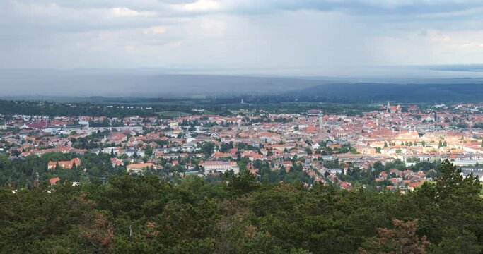 Panoramic view on the city of Sopron