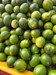 limes on market stall