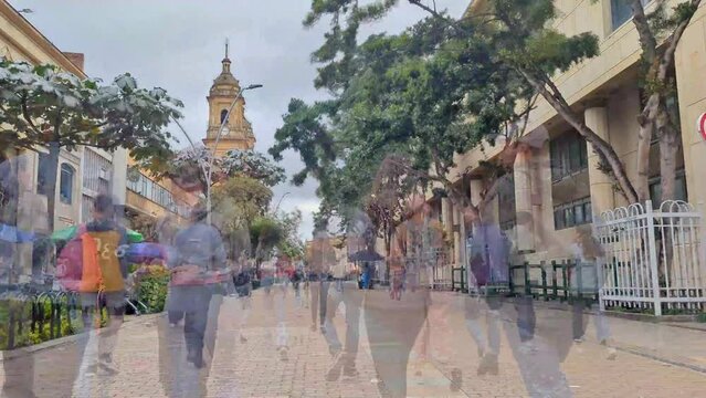 Timelapse de la carrera s&eacute;ptima de Bogot&aacute;