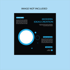 Fototapeta premium Special creative minimal social media design for business marketing place