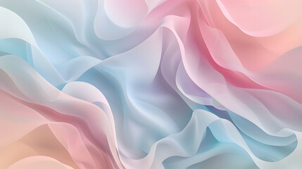 Obraz premium abstract background with soft waves of pastel colors. muted tones. soft color gradients. organic shapes. fluid lines 