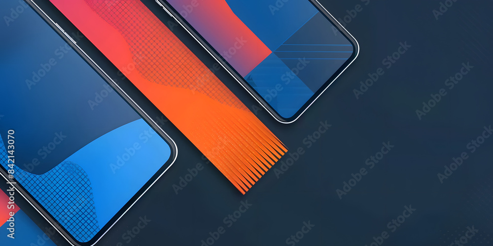 Poster abstract design concept template for web banner. website. packaging. mockup. mobile app