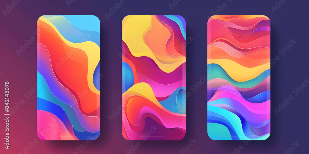 Poster abstract design concept template for web banner. website. packaging. mockup. mobile app