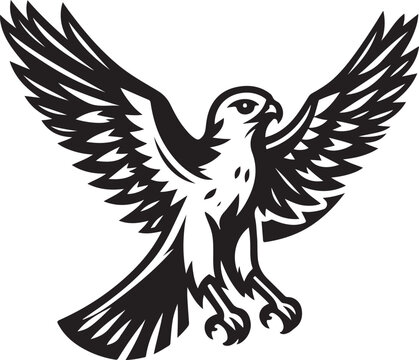 recommend clip art: harrier bird vector illustration