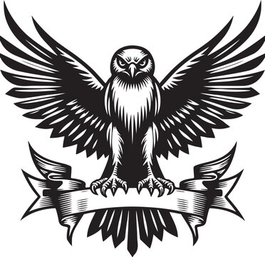 recommend clip art: harrier bird vector illustration