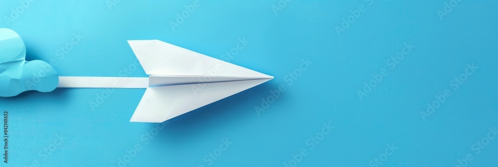 Wall mural National paper airplane day concept with copy space area for text  - Wall murals