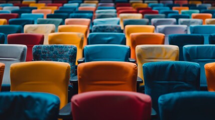 rows of seats in theatre.