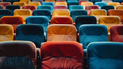 Fototapeta premium rows of seats in theatre.