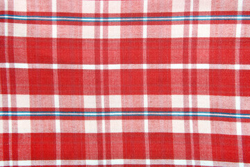 close up of the checkered and plane color background